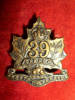 39th Battalion, 39C (Belleville, Ontario) Collar Badge   
